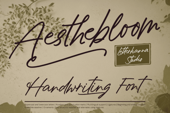 Aesthebloom: A Script Font That Elevates Editorial Design