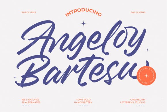 Angeloy Bartesu: A Bold Script Typeface for Modern Brand Identity