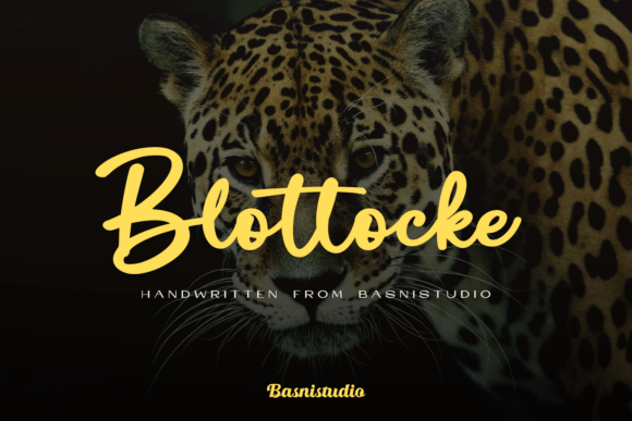 Blottocke: A Bold Script Font for Dynamic Campaigns
