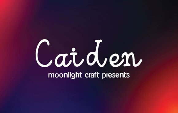 Caiden: A Handwritten Typeface for Authentic Brand Identity