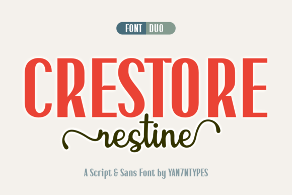 Crestore Restine Duo Font for Professional Branding