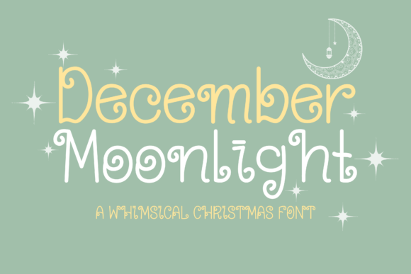 December Moonlight: A Festive Font for Cozy Branding
