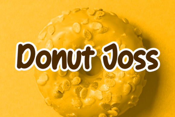 Donut Joss: A Modern Font for Handmade Creations