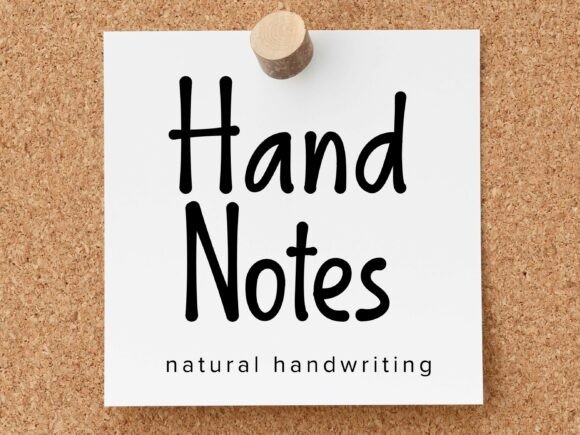 Hand Notes: A Versatile Script Font for Modern Marketing