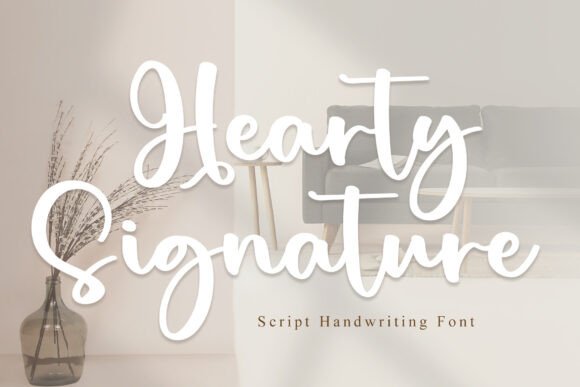Hearty Signature: A Handwritten Font for Elegant Branding