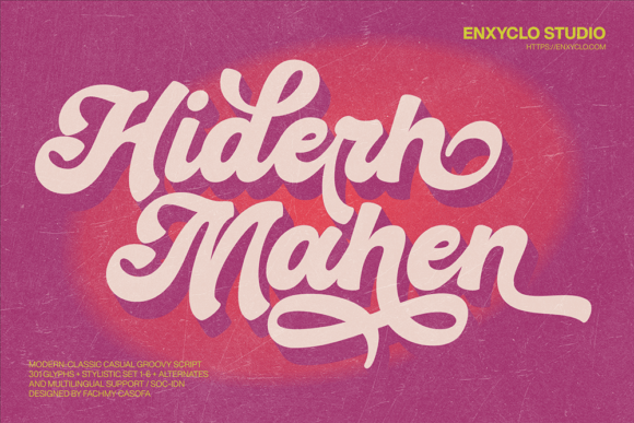 Hiderh Mahen: A Modern Script Font for Your Brand