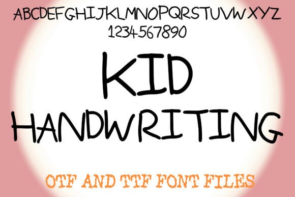Kid Handwriting: A Playful Font for Creative Projects
