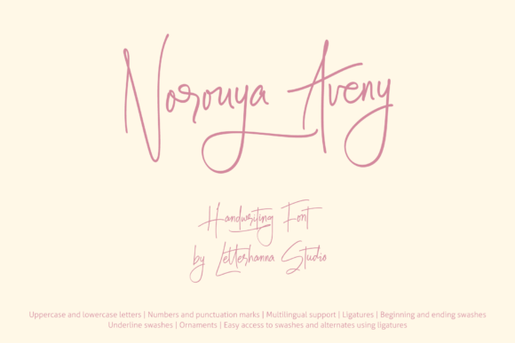 Norouya Aveny – A Script Font That Elevates Branding