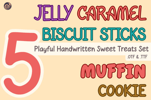 Playful Sweet Treats Set Font for Engaging Design