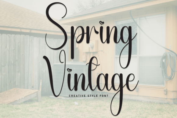 Spring Vintage: The Elegant Typeface for Scroll-Stopping Campaigns