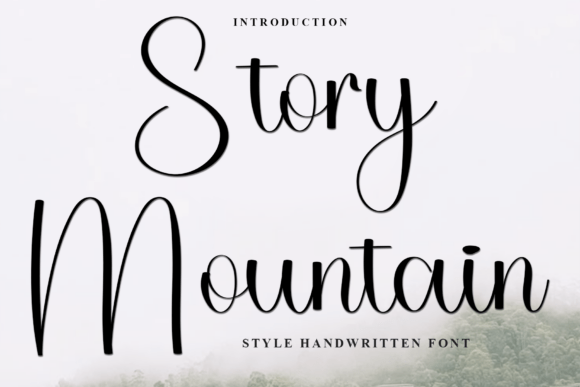 Story Mountain Font for Festive Web Design