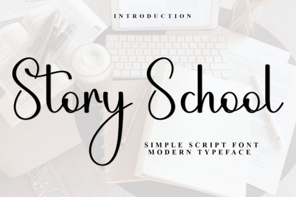 Story School: A Delicate Handwritten Typeface for Editorial Design