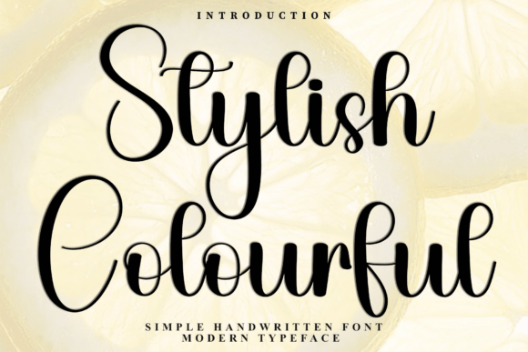Stylish Colourful Font for Branding and Design
