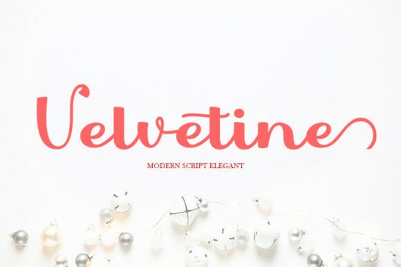 Velvetine Font for Editorial Design